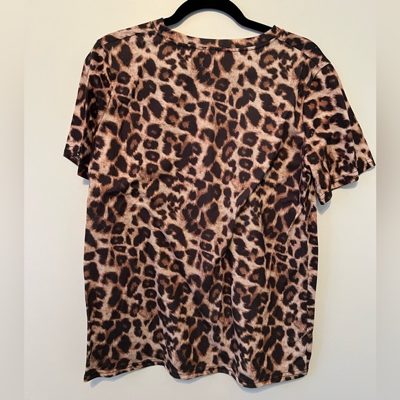 Large oversized boutique top - cheetah print - Picture 2 of 2